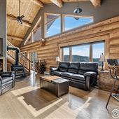 Custom log home in the mountains